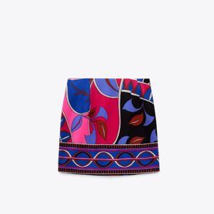 Printed skirt zara